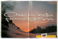 Globo FM Radio:<br />Radio station advertisement with<br />image of Rio de Janeiro, Brazil.