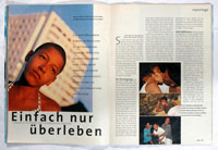 Maxi Magazine (Germany):<br />Article about the street children of<br />Salvador, Bahia, Brazil.