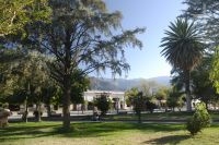 The main square of Cafayate, province of Salta, Argentina