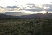 Atardecer en el valle Calchaquí, provincia de Salta, Argentina
