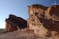 La formación rocosa llamada Los Colorados, valle Calchaquí, provincia de Salta, Argentina