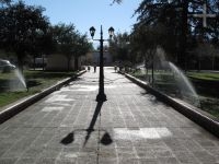 A praça principal de Cafayate, Salta, Argentina