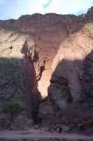 Formação rochosa no vale 'Quebrada de Cafayate', Argentina