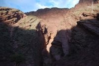Formación rocosa en la Quebrada de Cafayate, Argentina