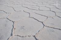 La superficie de un salar, en el Altiplano (Puna) andino, Argentina