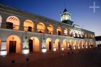 The 'Cabildo', a colonial building, on the Plaza 9 de Julio, Salta, Argentina
