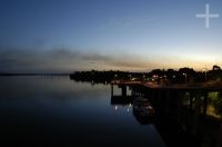 The river front, late afternoon, Boa Vista, state of Roraima, Brazil.