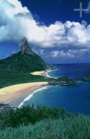 Beach on the Fernando de Noronha archipelago, Brazil
