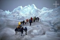 The Desafio Antonio Carrelhas 2005 group, Perito Moreno glacier, Patagonia, Argentina