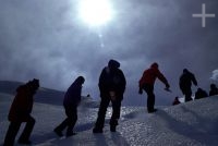 The Desafio Antonio Carrelhas 2005 group, Perito Moreno glacier, Patagonia, Argentina