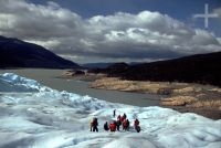 The Desafio Antonio Carrelhas 2005 group, Perito Moreno glacier, Patagonia, Argentina