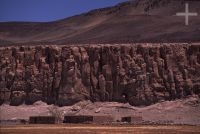 House, ignimbrite wall, Antofagasta de la Sierra, Catamarca, Argentina, Andean Altiplano (Puna), the Andes Cordillera