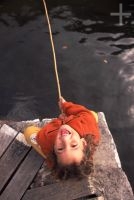 Isadora Feibert fishing in Itamonte, MG, Brazil