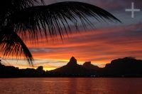 Sunset on Lagoa Rodrigo de Freitas, Rio de Janeiro, Brazil