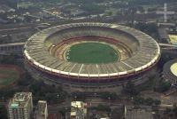 Aerial photograph of the Maracanã stadium, Rio de Janeiro, Brazil