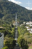 Koeller avenue, Petropolis, RJ, Brazil. Cathedral of São Pedro de Alcântara in back
