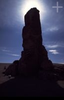 La Cordillera de los Andes: formación rocosa de lava erodida, en el Altiplano, Chile