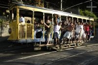 O bonde do bairro de Santa Teresa, Rio de Janeiro