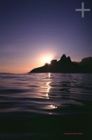 Sunset behind the Morro Dois Irmãos, Rio de Janeiro, Brazil