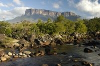 The Kukenan river, in the background the Kukenan tepui, Gran Sabana, south of Venezuela.
