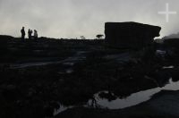 Silhuetas no Monte Roraima, Gran Sabana, sul da Venezuela.