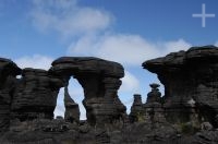 Rocas en el Monte Roraima, Gran Sabana, sur de la Venezuela.