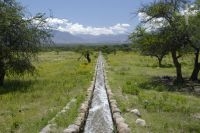 Irrigation ditch, Cafayate, province of Salta, Argentina